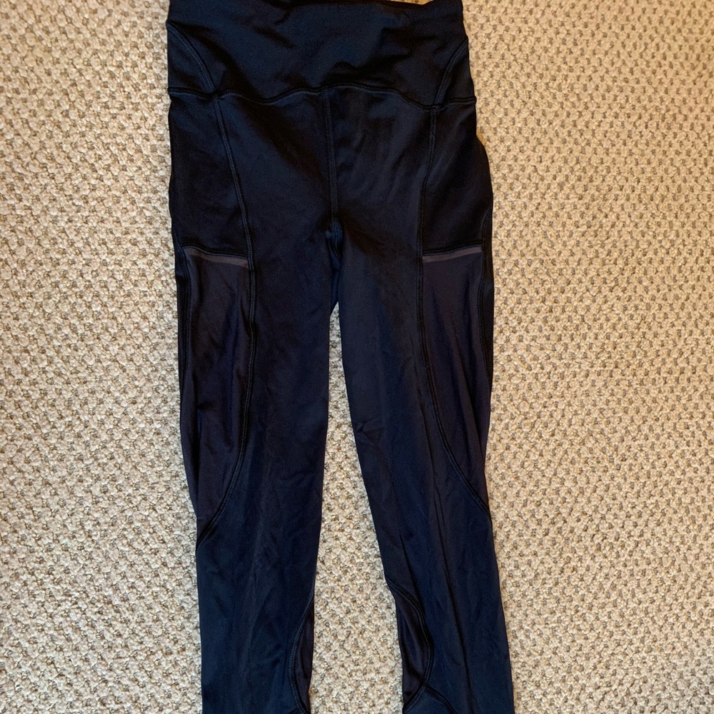lululemon black leggings with mesh